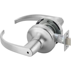 Yale - Lever Locksets; Door Thickness: 1-3/4 (Inch); Door Thickness: 1-3/4 ; Back Set: 2-3/4 (Inch); For Use With: Lavatory or Other Privacy Doors ; Finish/Coating: Satin Chrome ; Special Item Information: Privacy; Bedroom or Bath Lock Function - Exact Industrial Supply