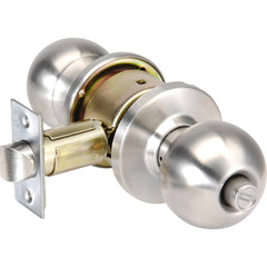 Yale - Lever Locksets; Door Thickness: 1-3/4 (Inch); Door Thickness: 1-3/4 ; Back Set: 2-3/4 (Inch); For Use With: Lavatory or Other Privacy Doors ; Finish/Coating: Satin Stainless Steel ; Special Item Information: Privacy; Bedroom or Bath Lock Function - Exact Industrial Supply