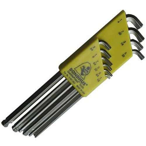 10PC STUBBY BALL END L-WRENCH SET - Benchmark Tooling