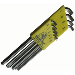 10PC STUBBY BALL END L-WRENCH SET - Benchmark Tooling