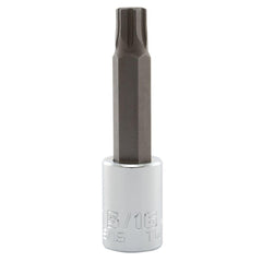 Hand Hex & Torx Bit Sockets; Socket Type: Hex Bit Socket; Tool Type: Hex Bit Socket; Hex Size (Inch): 5/16 in; Bit Length (Inch): 2-3/4; Bit Length: 2.75 in; Insulated: No; Material: Steel; Finish: Chrome-Plated; Overall Length (Inch): 2-3/4 in; Non-spark