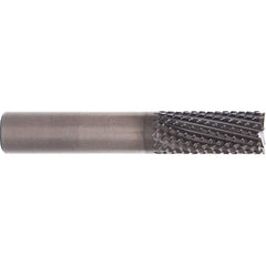 M.A. Ford - 3/16" Diam, 3/8" LOC, 3/16" Shank Diam, 6-Flute Burr-End Diamond-Pattern Router Bit - Exact Industrial Supply