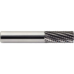 M.A. Ford - 1/8" Diam, 1/4" LOC, 1/8" Shank Diam, 6-Flute Burr-End Diamond-Pattern Router Bit - Exact Industrial Supply