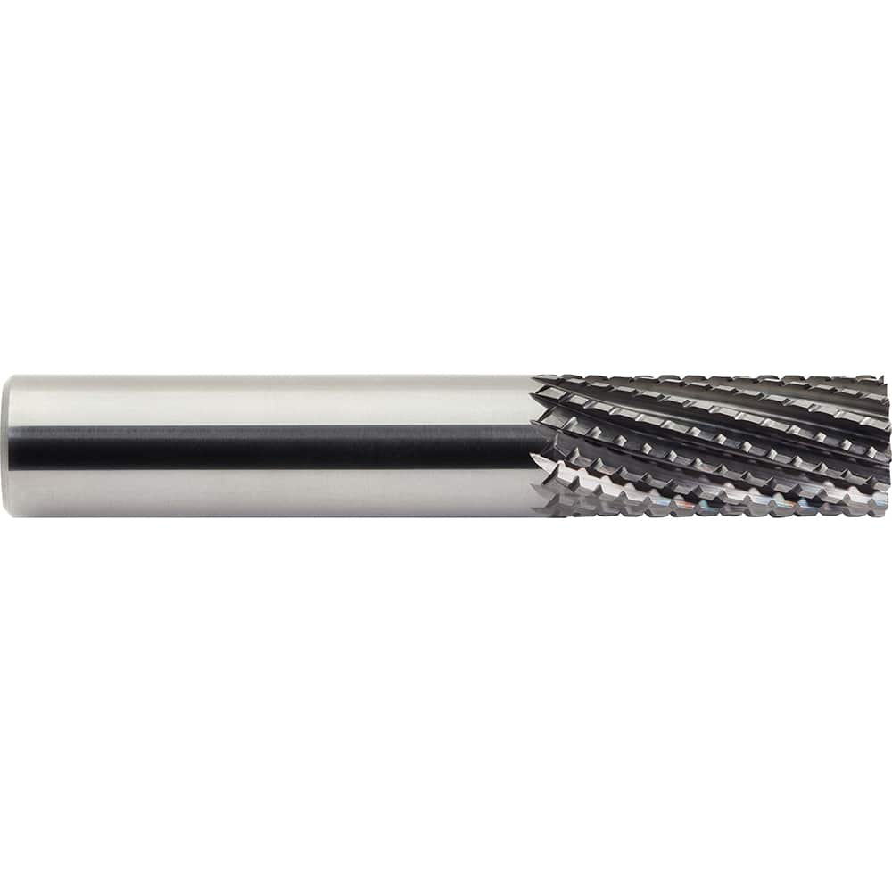 M.A. Ford - 1/2" Diam, 1" LOC, 1/2" Shank Diam, 14-Flute Burr-End Diamond-Pattern Router Bit - Exact Industrial Supply