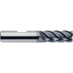 M.A. Ford - Square End Mills; Mill Diameter (Inch): 5/8 ; Mill Diameter (Decimal Inch): 0.6250 ; Number of Flutes: 5 ; Length of Cut (Inch): 1-1/4 ; Length of Cut (Decimal Inch): 1.2500 ; Material: Solid Carbide - Exact Industrial Supply