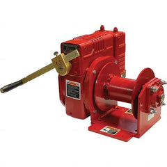 THERN - Winches Type: Worm Gear Hand Winch Line Pull Capacity (Lb.): 4,000 - Benchmark Tooling