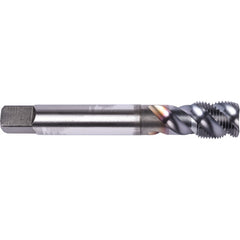 M10 1.25 MM 3 Flute Union Butterfield HSS-PM TiCN Applix M Machine Tap Spiral Flute 50 DIN/ANSI E-code # 1677APM10X1.25 - Exact Industrial Supply