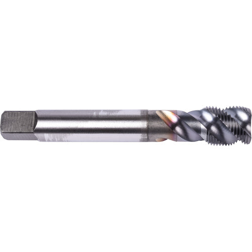 M8 1.00 MM 3 Flute Union Butterfield HSS-PM TiCN Applix MF Machine Tap Spiral Flute 50 DIN/ANSI E-code # 1677APM8X1.0 - Exact Industrial Supply