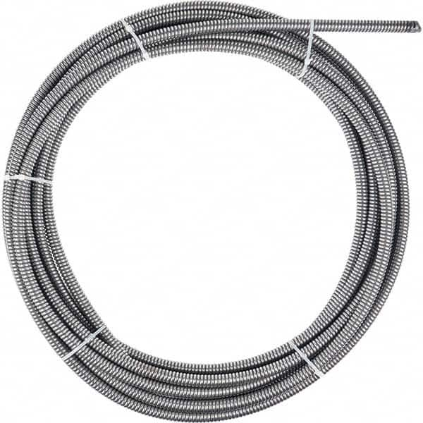 Milwaukee Tool - Drain Cleaning Machine Cables; Length (Feet): 100 ; Diameter (Inch): 5/8 ; For Use With Machines: Milwaukee Drain Cleaning Tools ; Cable Type: Inner Core ; For Minimum Pipe Size: 3 (Inch); For Maximum Pipe Size: 6 (Inch) - Exact Industrial Supply