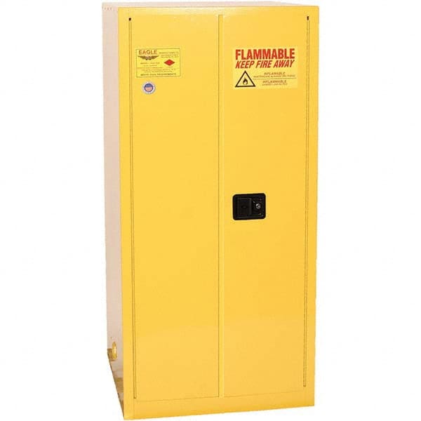 Eagle - Safety Cabinets Hazardous Chemical Type: Flammable and Combustible Liquids Color: Yellow - Benchmark Tooling