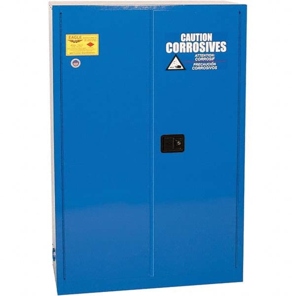 Eagle - Safety Cabinets Hazardous Chemical Type: Corrosive Chemicals Color: Royal Blue - Benchmark Tooling