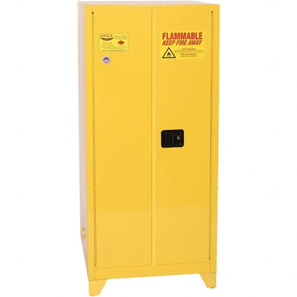 Eagle - Safety Cabinets Hazardous Chemical Type: Flammable and Combustible Liquids Color: Yellow - Benchmark Tooling