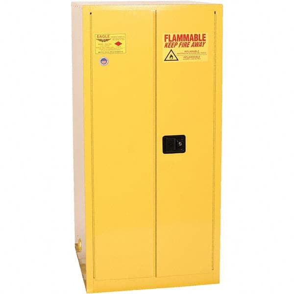 Eagle - Safety Cabinets Hazardous Chemical Type: Flammable and Combustible Liquids Color: Yellow - Benchmark Tooling