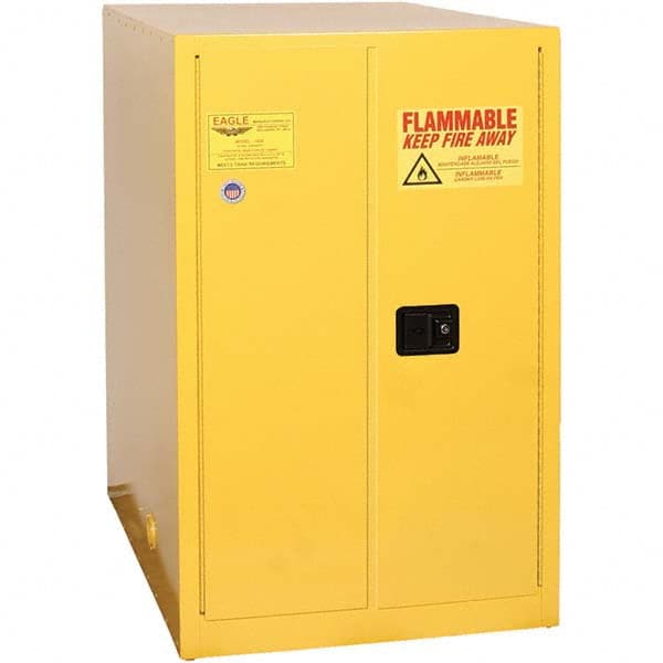 Eagle - Safety Cabinets Hazardous Chemical Type: Flammable and Combustible Liquids Color: Yellow - Benchmark Tooling