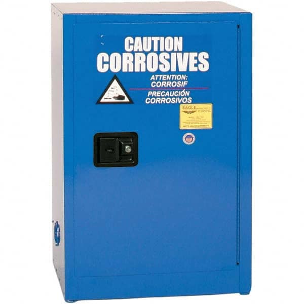 Eagle - Safety Cabinets Hazardous Chemical Type: Corrosive Chemicals Color: Royal Blue - Benchmark Tooling