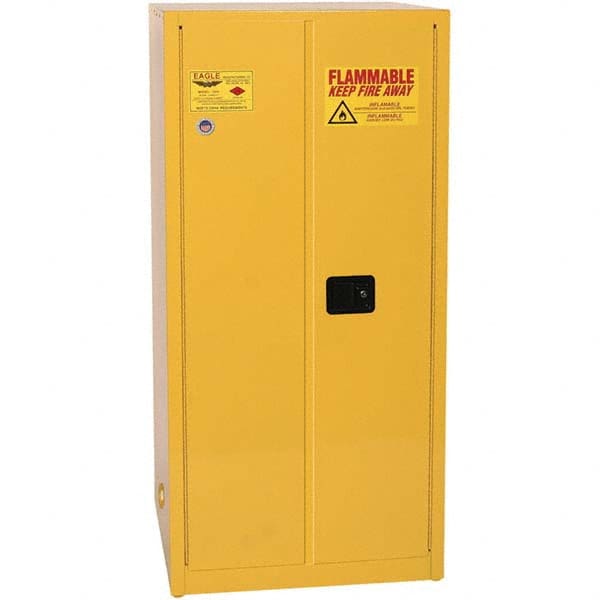 Eagle - Safety Cabinets Hazardous Chemical Type: Flammable and Combustible Liquids Color: Yellow - Benchmark Tooling