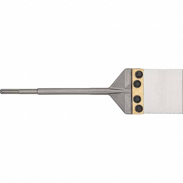 Hammer & Chipper Replacement Chisels; Type: Floor Scraper Chisel; Head Width (Decimal Inch): 6 in; 152.4 mm; Head Width (mm): 152.40; Head Width (Inch): 6; Overall Length (mm): 635.00; Overall Length (Inch): 25; Shank Diameter (Inch): 0.7031; Shank Diamet