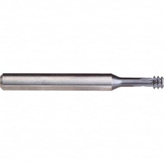 Helical Flute Thread Mill: Internal, 4 Flute, Solid Carbide 0.1889″ Cut Dia, TiAlN-T46 Coated