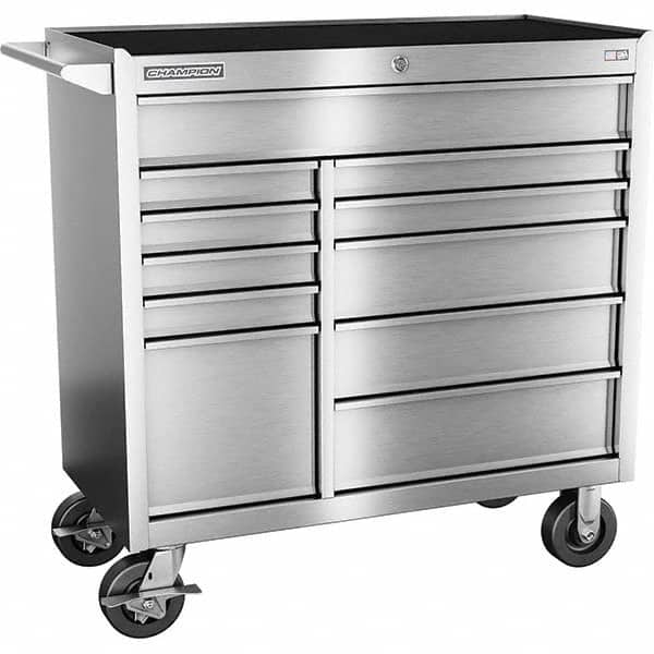 Champion Tool Storage - Tool Storage Combos & Systems Type: Wheeled Tool Cabinet Drawers Range: 10 - 15 Drawers - Benchmark Tooling