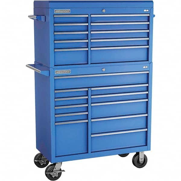 Champion Tool Storage - Tool Storage Combos & Systems Type: Top Chest/Roller Cabinet Combo with Maintenance Cart Drawers Range: 16 Drawers or More - Benchmark Tooling