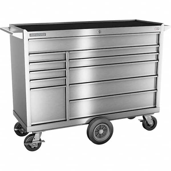 Champion Tool Storage - Tool Storage Combos & Systems Type: Wheeled Tool Cabinet with Maintenance Cart Drawers Range: 10 - 15 Drawers - Benchmark Tooling
