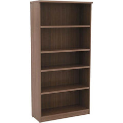 ALERA - Bookcases Height (Inch): 65 Color: Walnut - Benchmark Tooling