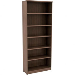 ALERA - Bookcases Height (Inch): 80-3/4 Color: Walnut - Benchmark Tooling