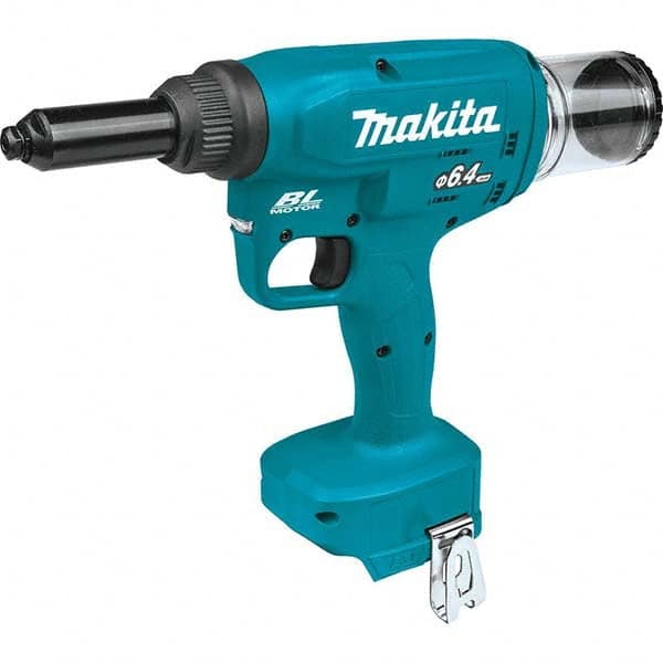 Makita - Cordless Riveters Fastener Type: Cordless Electric Riveter Closed End Rivet Capacity: All up to 1/4 - Benchmark Tooling