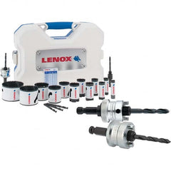 Lenox - Hole Saw Kits Minimum Saw Diameter (Inch): 5/8 Maximum Saw Diameter (Inch): 3 - Benchmark Tooling