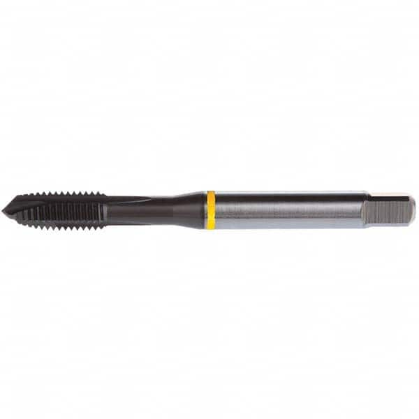 Spiral Point Tap: 7/8-14, UNF, 4 Flutes, Plug, 2B, PM Cobalt, TiAlN Top Finish 29/32″ Thread Length, 4.921″ OAL, Right Hand, H6, Series E909