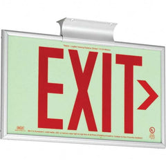 Hubbell Lighting - Illuminated Exit Signs Number of Faces: 1 Letter Color: Red - Benchmark Tooling