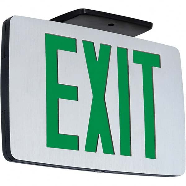 Hubbell Lighting - Illuminated Exit Signs Number of Faces: 2 Letter Color: Green - Benchmark Tooling