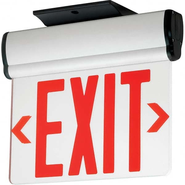 Hubbell Lighting - Illuminated Exit Signs Number of Faces: 1 Letter Color: Red - Benchmark Tooling