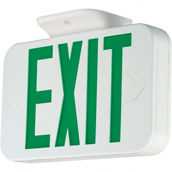 Hubbell Lighting - Illuminated Exit Signs Number of Faces: 1 Letter Color: Green - Benchmark Tooling