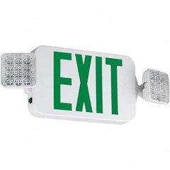 Hubbell Lighting - Combination Exit Signs Mounting Type: Ceiling Mount; Wall Mount Number of Faces: 1 - Benchmark Tooling