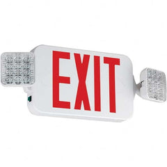 Hubbell Lighting - Combination Exit Signs Mounting Type: Ceiling Mount; Wall Mount Number of Faces: 1 - Benchmark Tooling