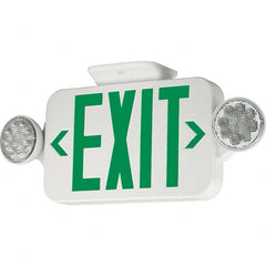 Hubbell Lighting - Combination Exit Signs Mounting Type: Wall Mount; Ceiling Mount Number of Faces: 1 - Benchmark Tooling