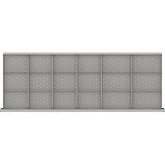 LISTA - 18-Compartment Drawer Divider Layout for 3.15" High Drawers - Benchmark Tooling