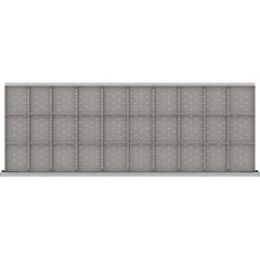 LISTA - 30-Compartment Drawer Divider Layout for 3.15" High Drawers - Benchmark Tooling