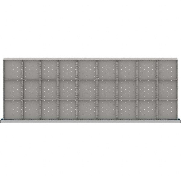 LISTA - 27-Compartment Drawer Divider Layout for 3.15" High Drawers - Benchmark Tooling