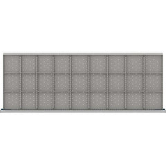 LISTA - 27-Compartment Drawer Divider Layout for 3.15" High Drawers - Benchmark Tooling