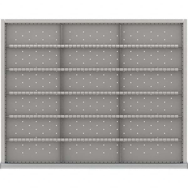 LISTA - 18-Compartment Drawer Divider Layout for 3.15" High Drawers - Benchmark Tooling