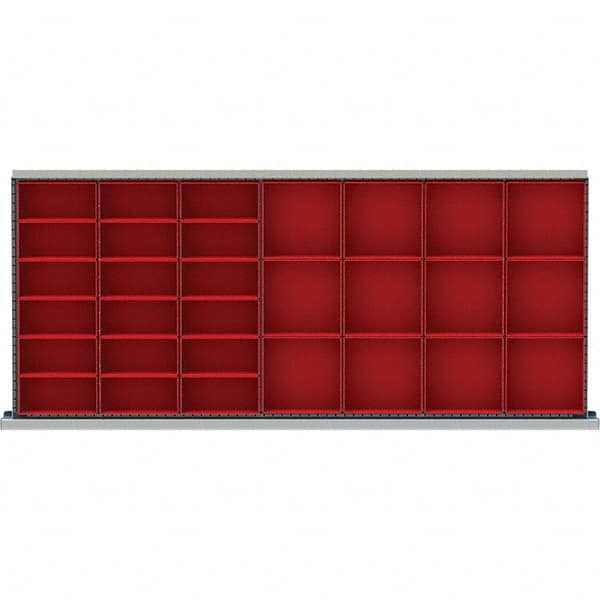LISTA - 30-Compartment Drawer Divider Layout for 3.15" High Drawers - Benchmark Tooling