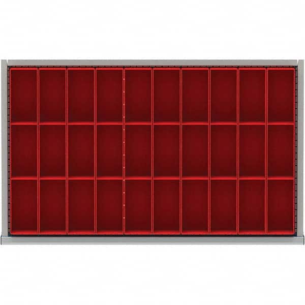 LISTA - 30-Compartment Drawer Divider Layout for 3.15" High Drawers - Benchmark Tooling