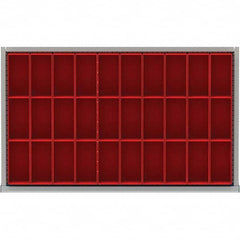 LISTA - 30-Compartment Drawer Divider Layout for 3.15" High Drawers - Benchmark Tooling