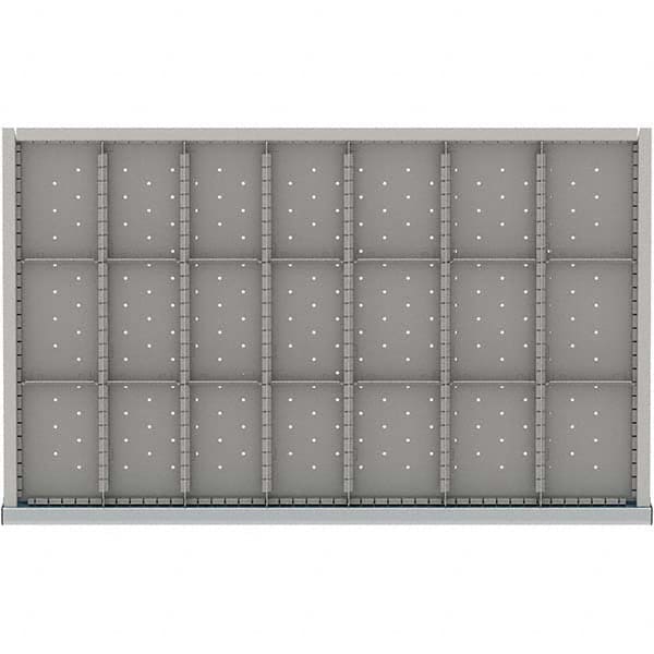 LISTA - 21-Compartment Drawer Divider Layout for 3.15" High Drawers - Benchmark Tooling