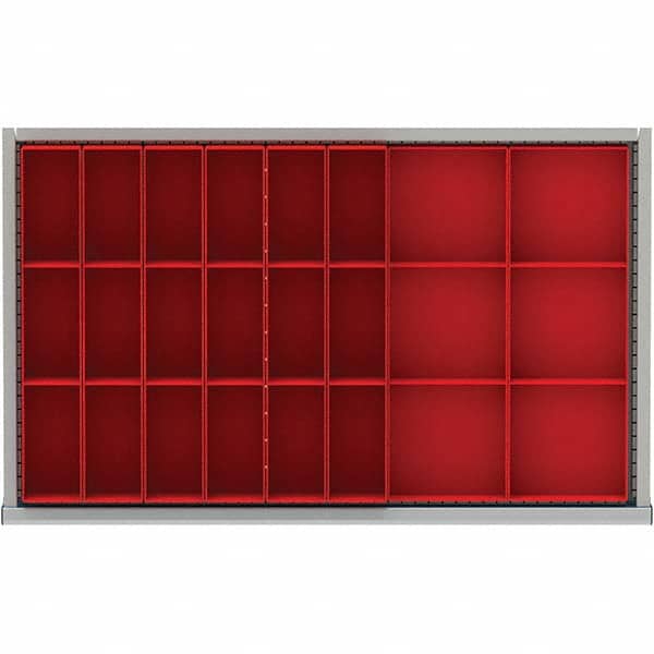 LISTA - 24-Compartment Drawer Divider Layout for 3.15" High Drawers - Benchmark Tooling