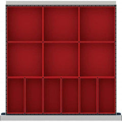 LISTA - 12-Compartment Drawer Divider Layout for 3.15" High Drawers - Benchmark Tooling