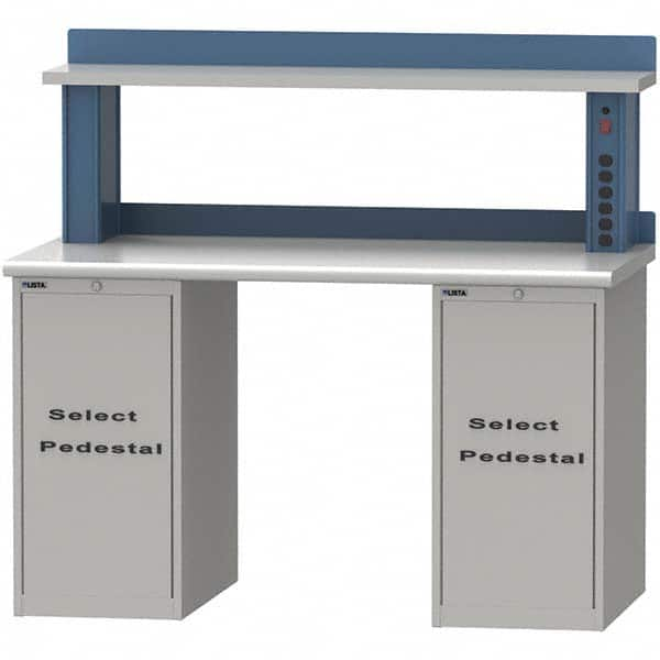 LISTA - Stationary Work Benches, Tables Type: Workstation Top Material: Plastic Laminate - Benchmark Tooling