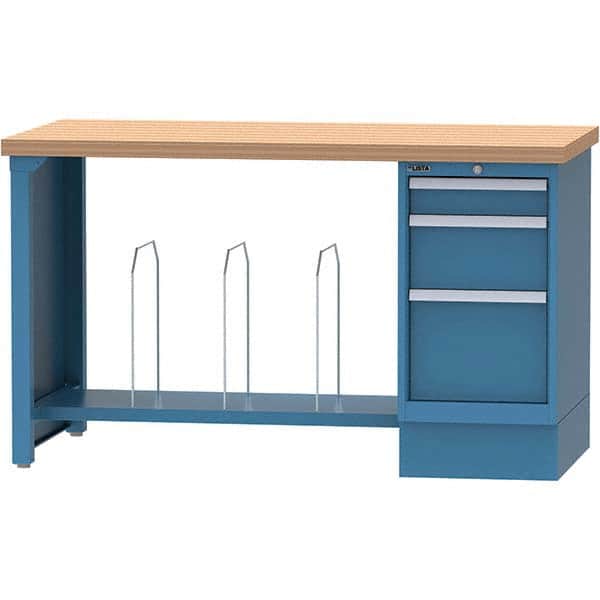 LISTA - Stationary Work Benches, Tables Type: Packaging Table Top Material: Butcher Block - Benchmark Tooling